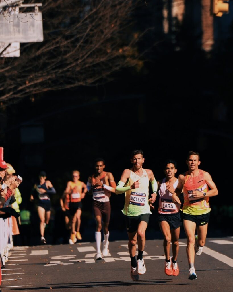 nyc marathon - men lead