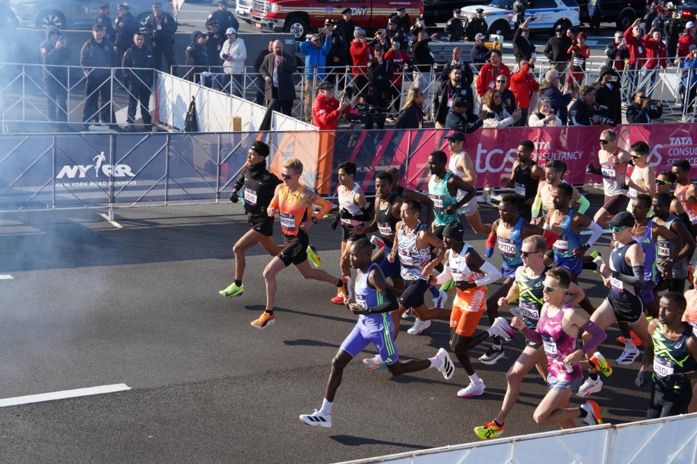 nyc marathon - start line
