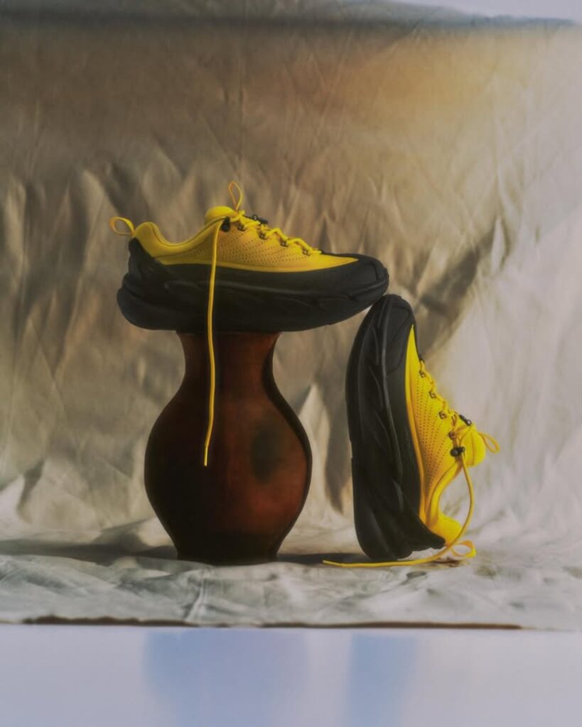 Spencer Badu x hoka - both shoes