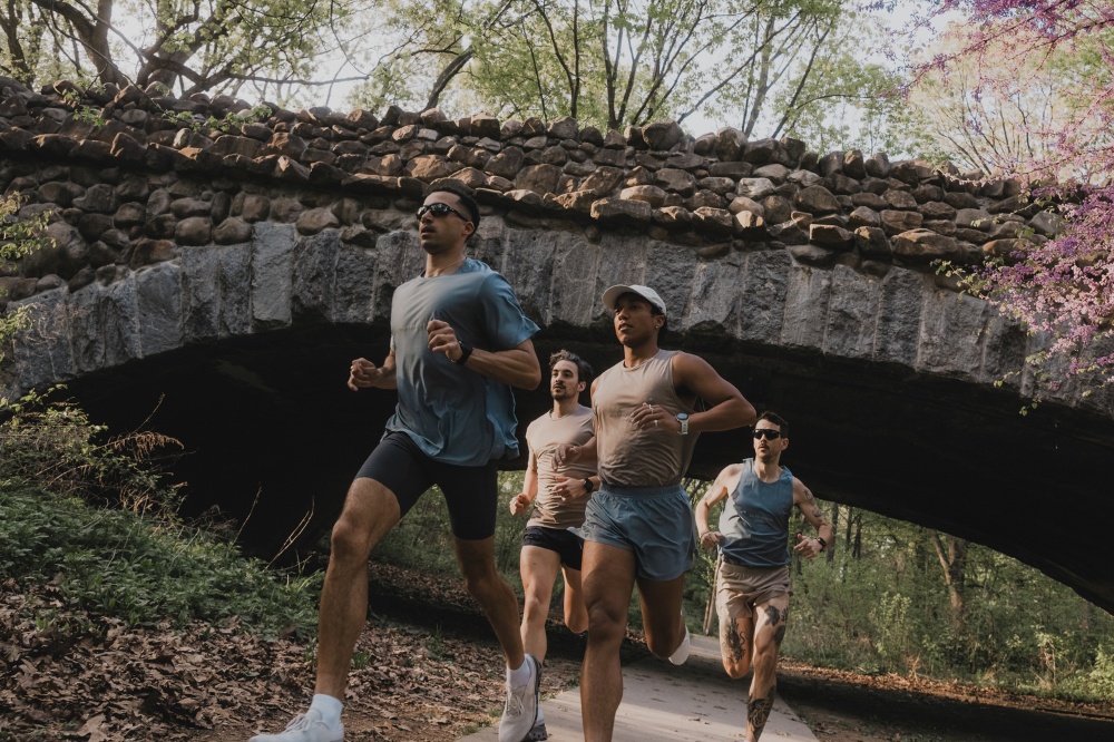 miler running - bridge