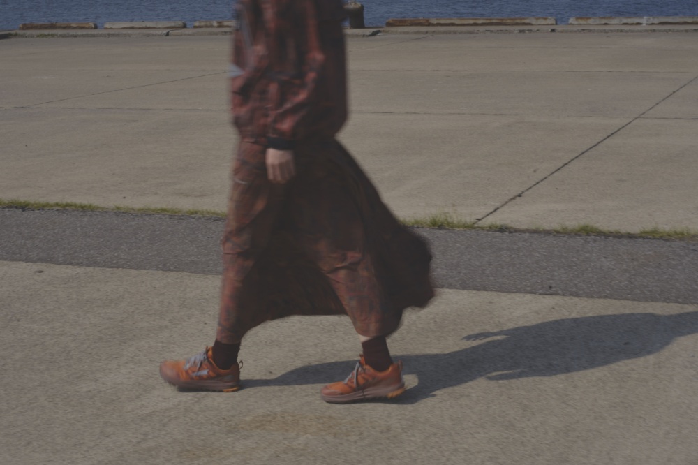 altra x and wander - sidewalk