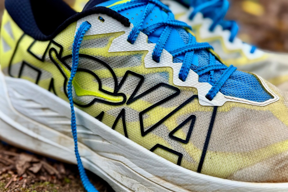 hoka rocket x trail - lateral side