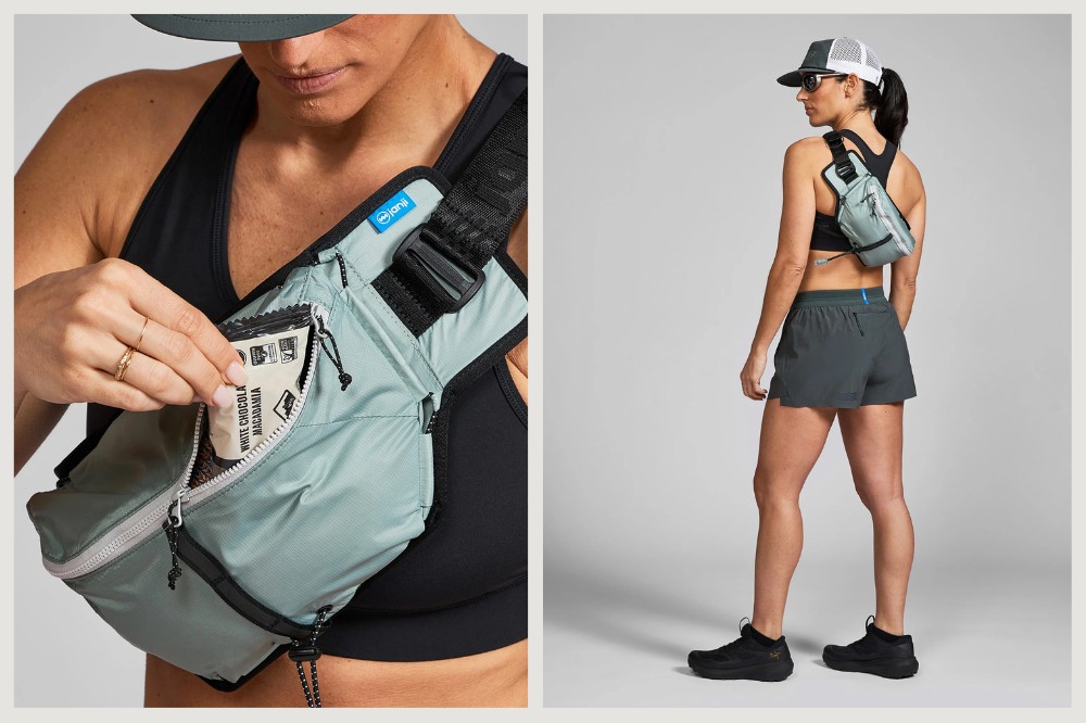 best packs for runners - janji multipass on person