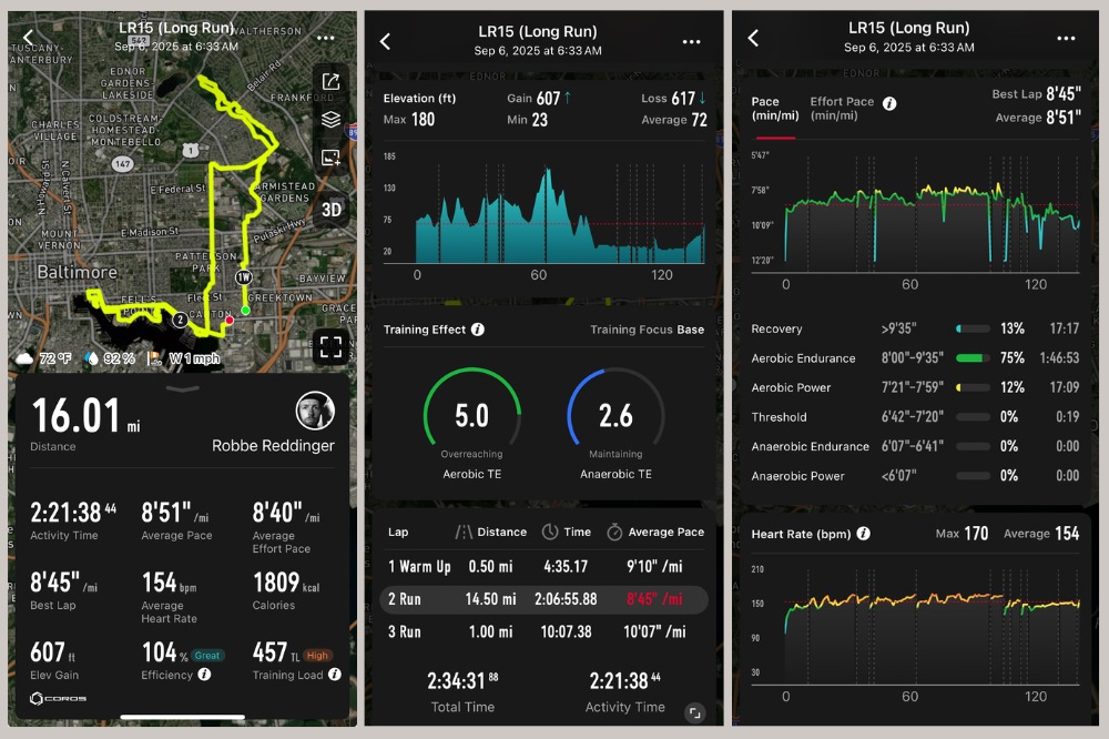 coros nomad - screenshots