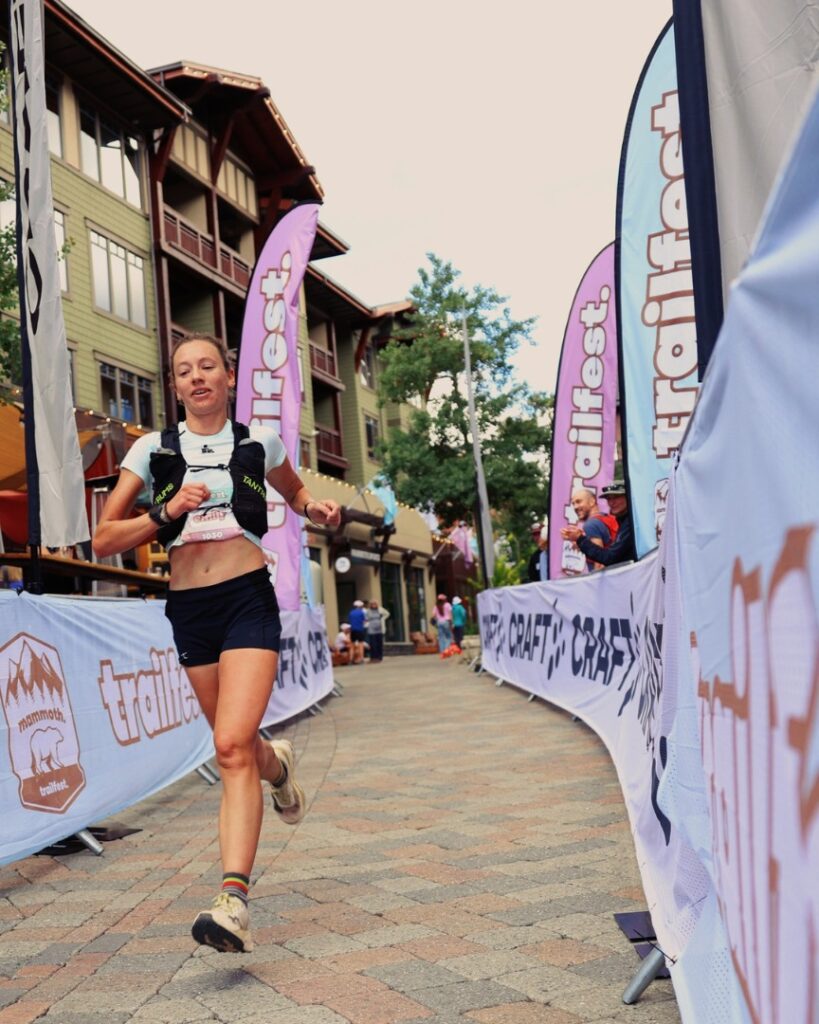 mammoth trailfest - finish chute