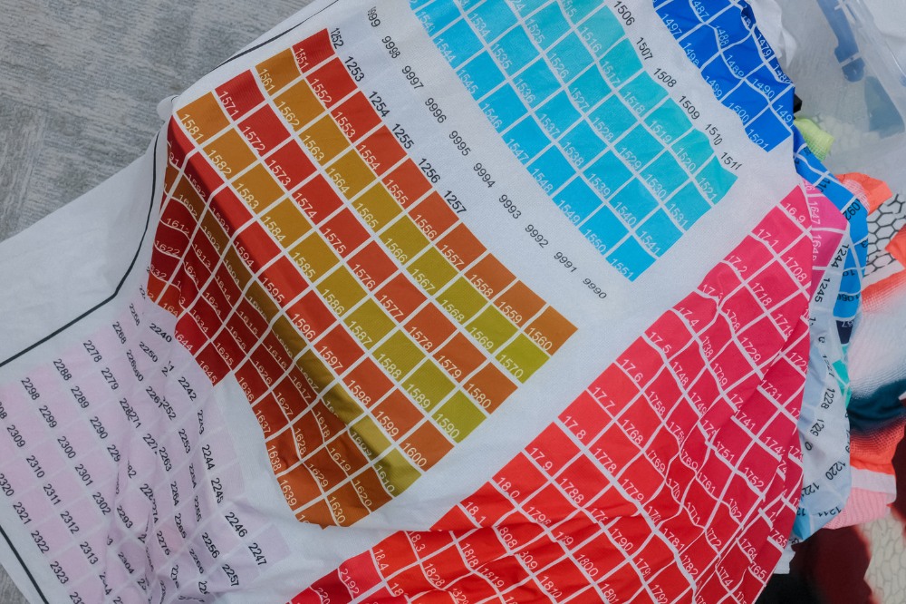 soar studio - pantone sheet