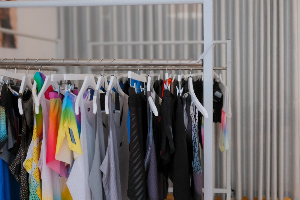soar studio - rack of clothes