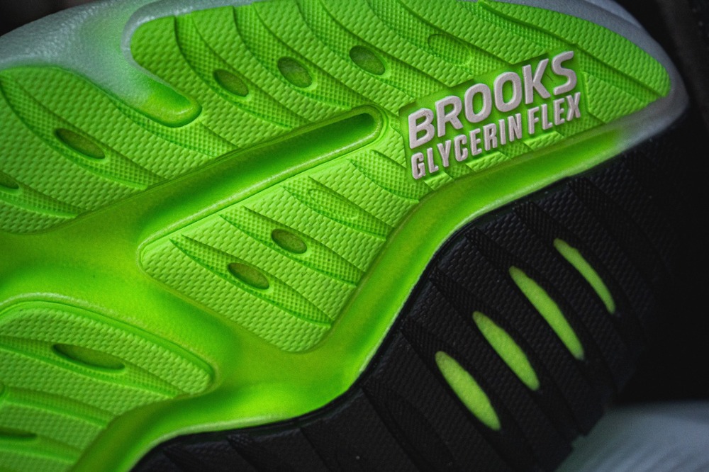 brooks glycerin flex - outsole close up