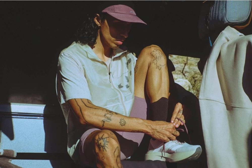 adidas x hermanos koumori - tying shoes