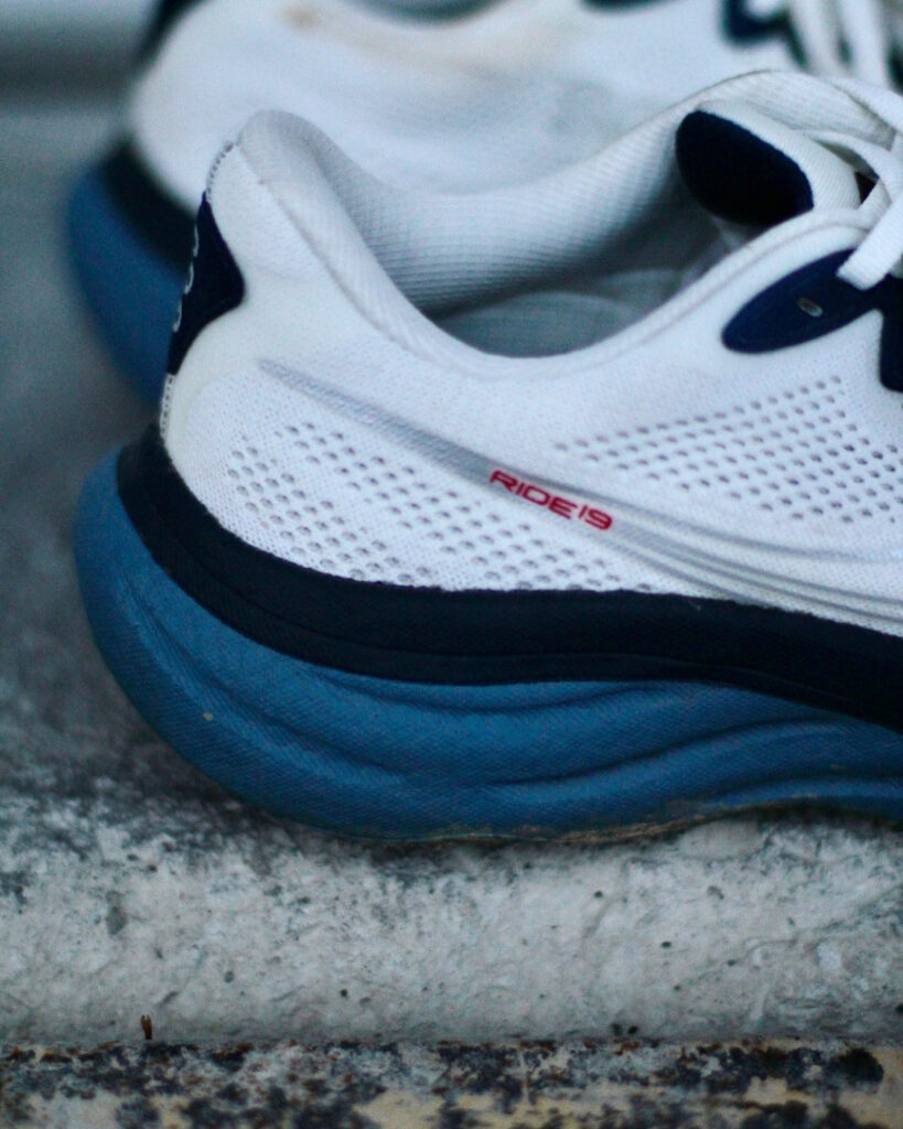 saucony ride 19 - heel name
